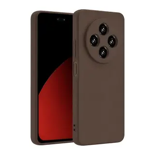 Redmi 14C Kılıf First Silikon - Kahverengi