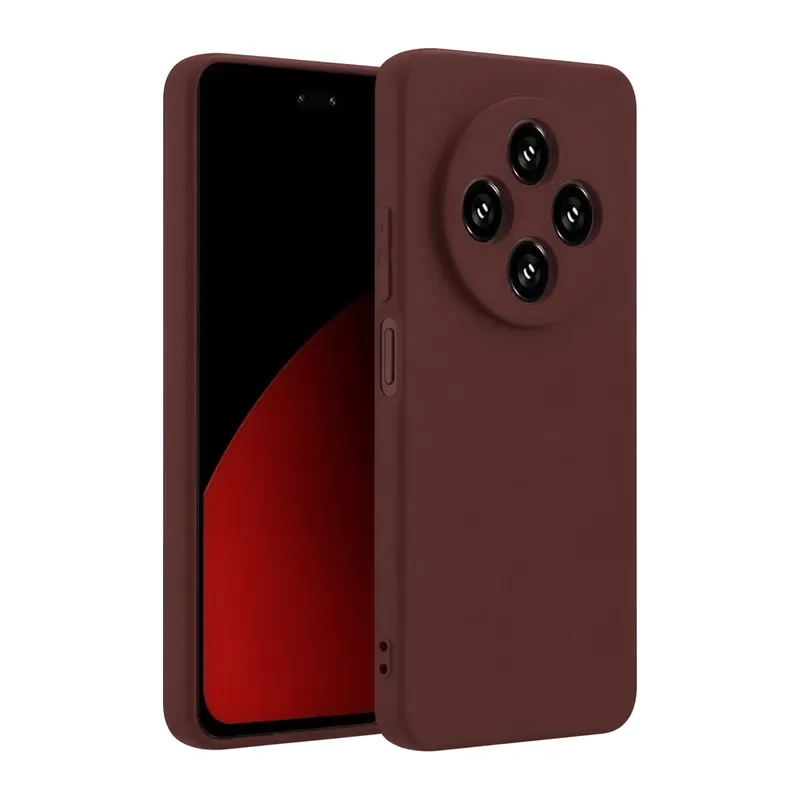 Redmi 14C Kılıf First Silikon - Bordo