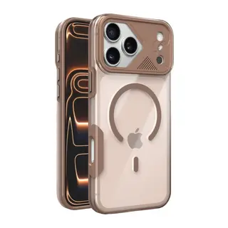 iPhone 17 Pro/18 Pro Zinko Magsafe Kapak - Çöl Titanyum