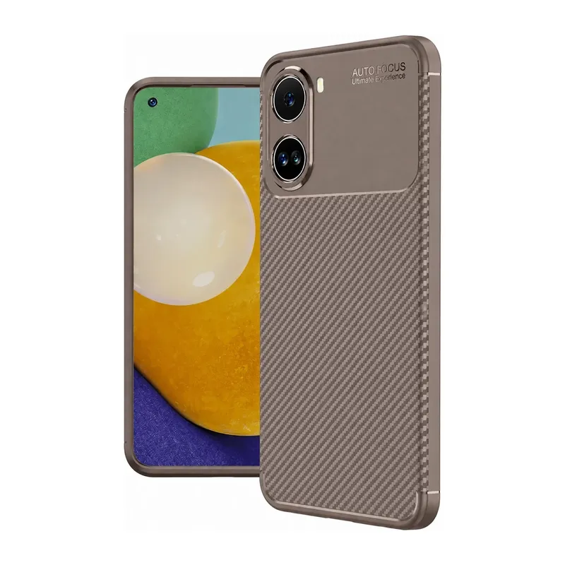 Poco X7 Pro Kılıf Auto Focus Karbon Kapak - Gri