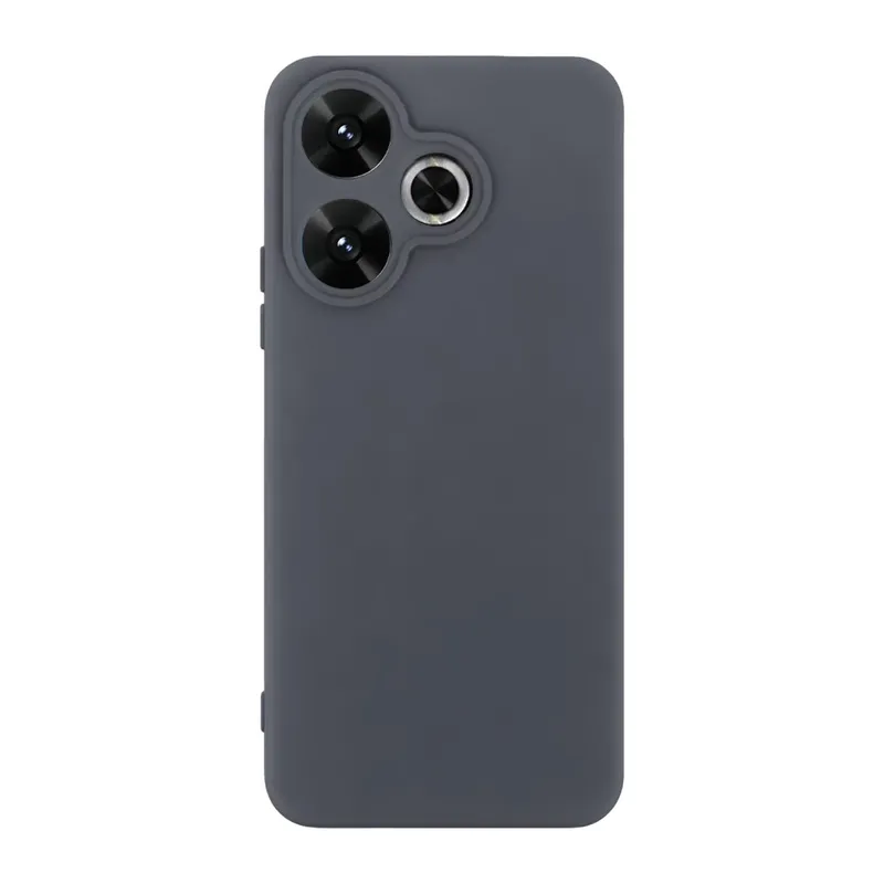 Redmi 13 4G Kılıf First Silikon - Gri