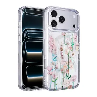 iPhone 17 Pro/18 Pro Desina Magsafe Kapak - Desen 1