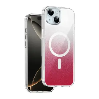 iPhone 15 Sora Simli Magsafe Kapak - Kırmızı