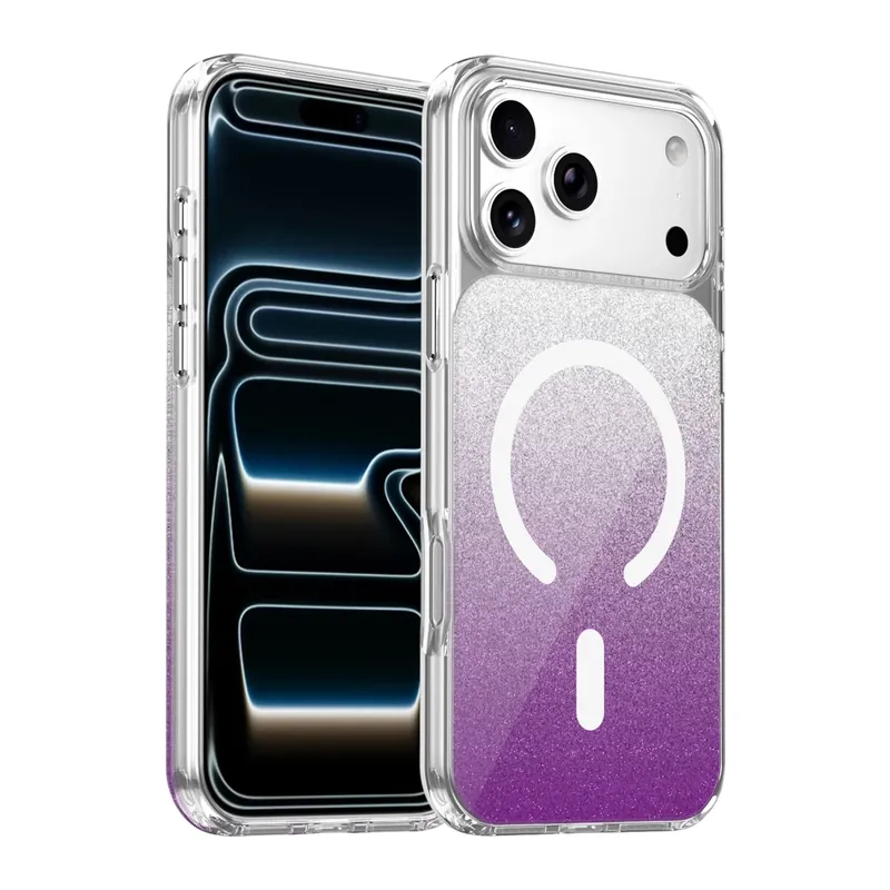 iPhone 17 Pro Max/18 Pro Max Sora Simli Magsafe Kapak - Mor