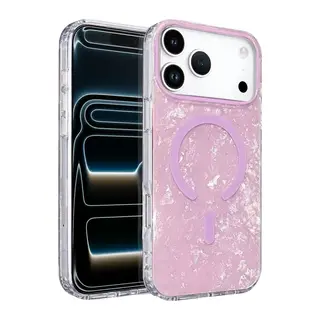 iPhone 17 Pro Max/18 Pro Max Mila Dalgalı Magsafe Kapak - Lila