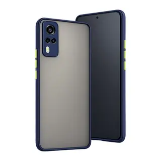 Vivo Y53S Kılıf Montreal Silikon Kapak - Lacivert