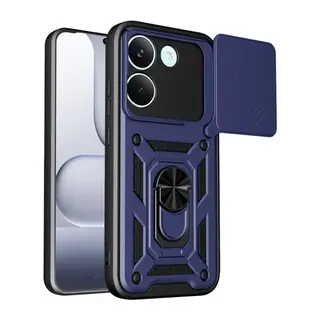 Poco X8 Pro Pars Lens Yüzüklü Silikon - Lacivert