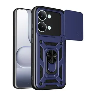 Poco X8 Pro Max Pars Lens Yüzüklü Silikon - Lacivert