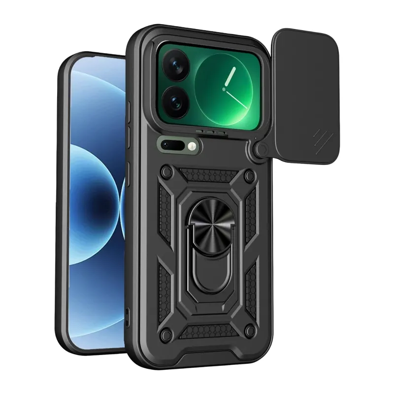 Mi 17 Pro Pars Lens Yüzüklü Silikon - Siyah