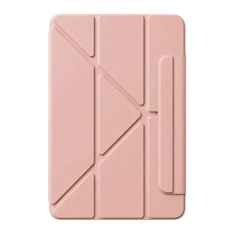 iPad 2025 10.9 10.Nesil (A16) Edz Manyetik Standlı Tablet Kılıfı - Rose Gold
