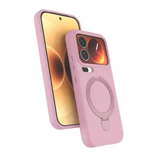 Mi 17 Pro Regal Magsafe Standlı Kapak - Açık Pembe