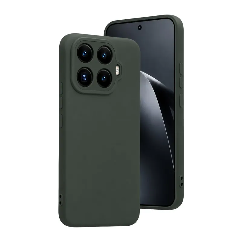 Mi 17T Nano içi Kadife Silikon - Koyu Yeşil