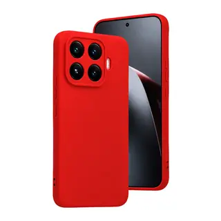 Mi 17T Pro Nano içi Kadife Silikon - Kırmızı