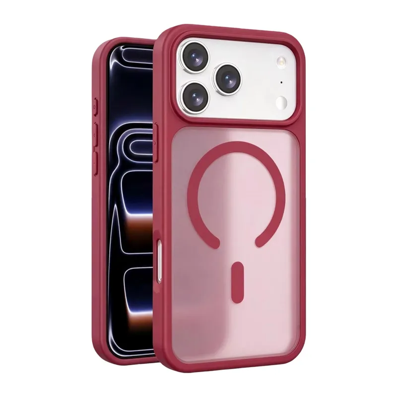 iPhone 18 Pro Max/17 Pro Max Jota Magsafe Kapak - Bordo