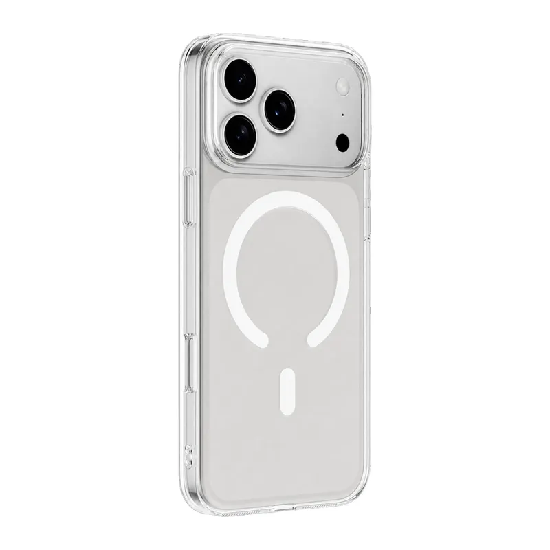 iPhone 18 Pro Max Combo Sert Şeffaf Magsafe Kapak - Şeffaf