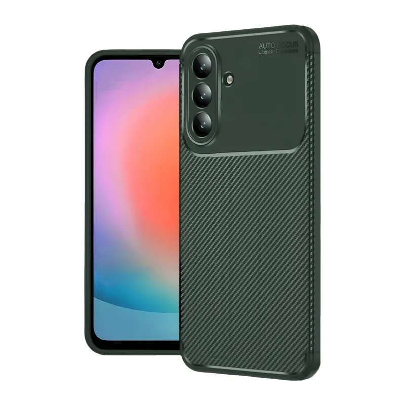 Samsung Galaxy A27 5G Auto Focus Karbon Kapak - Yeşil