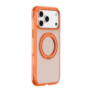 iPhone 18 Pro/17 Pro Airbag Ring Yüzüklü Magsafe Kapak - Turuncu
