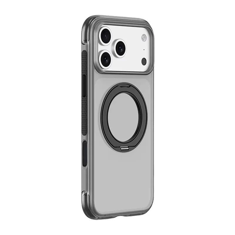 iPhone 18 Pro Max/17 Pro Max Airbag Ring Yüzüklü Magsafe Kapak - Siyah