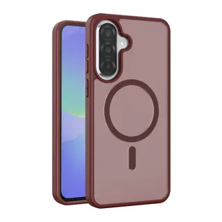 Samsung Galaxy A56 Jota Magsafe Kapak - Bordo
