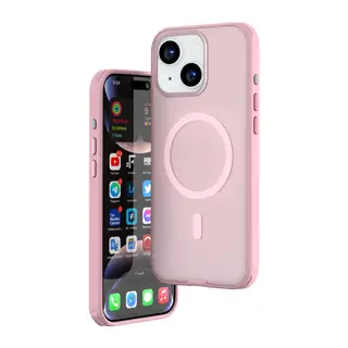 iPhone 15 Mim Magsafe Kapak - Pembe