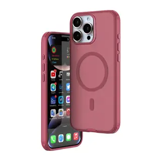 iPhone 16 Pro Max Mim Magsafe Kapak - Bordo
