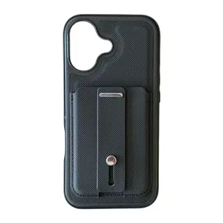 iPhone 16 Latte Kartvizitli Kapak - Siyah