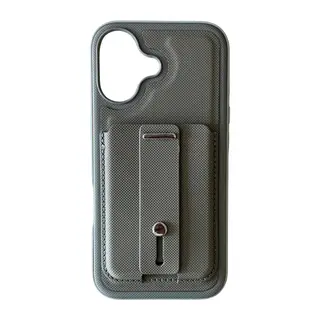 iPhone 17 Latte Kartvizitli Kapak - Koyu Gri