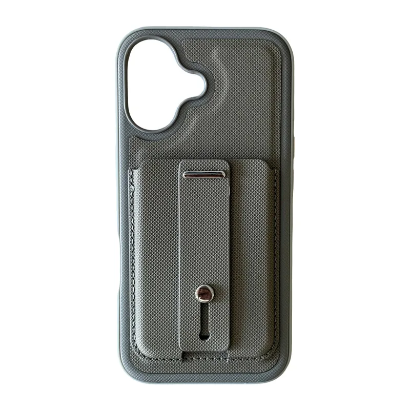iPhone 17 Latte Kartvizitli Kapak - Koyu Gri