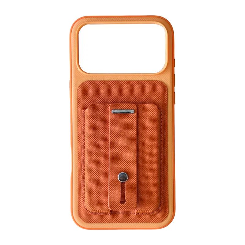 iPhone 18 Pro/17 Pro Latte Kartvizitli Kapak - Turuncu