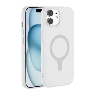 iPhone 11 Z Silikon Magsafe Kapak - Beyaz