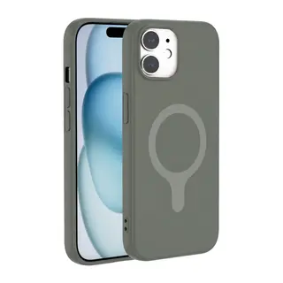 iPhone 11 Z Silikon Magsafe Kapak - Gri
