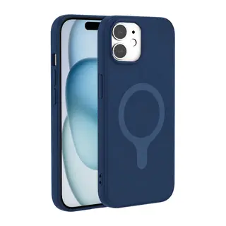 iPhone 11 Z Silikon Magsafe Kapak - Lacivert