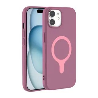 iPhone 11 Z Silikon Magsafe Kapak - Mor