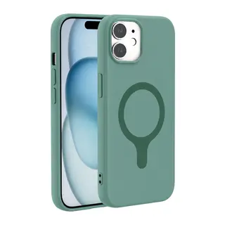 iPhone 11 Z Silikon Magsafe Kapak - Yeşil