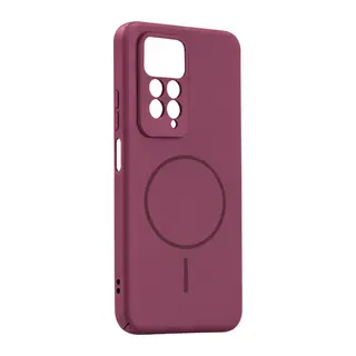 Redmi Note 11 Pro Mika PC Magsafe Kapak - Bordo