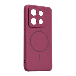 Redmi Note 13 4G Mika PC Magsafe Kapak - Bordo