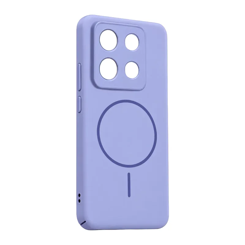 Redmi Note 13 5G Mika PC Magsafe Kapak - Açık Mor