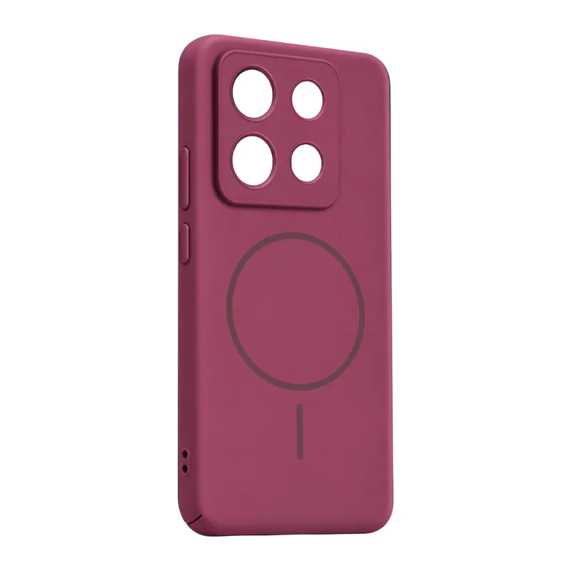 Redmi Note 13 Pro 4G Mika PC Magsafe Kapak - Bordo