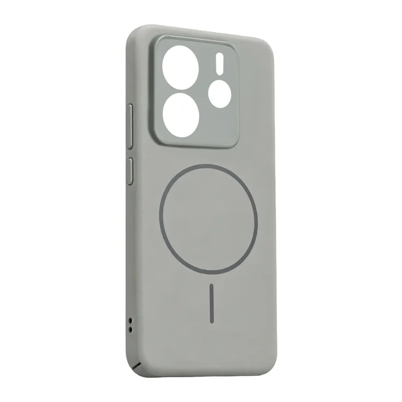 Redmi Note 14 4G Mika PC Magsafe Kapak - Gri