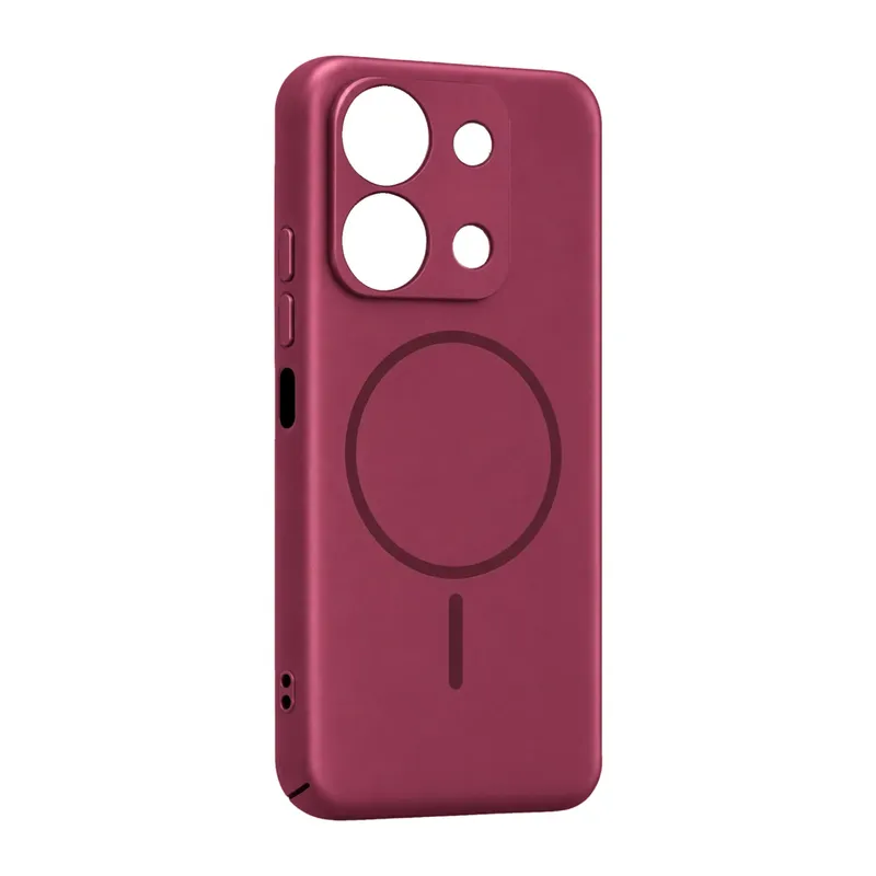 Redmi 15C 4G Mika PC Magsafe Kapak - Bordo