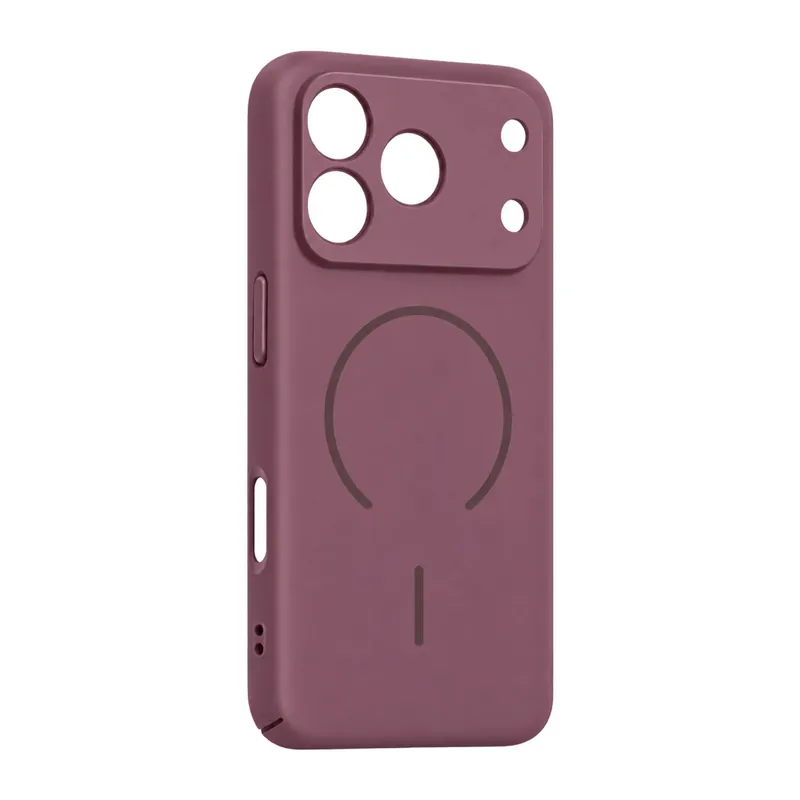 iPhone 18 Pro Max Mika PC Magsafe Kapak - Bordo