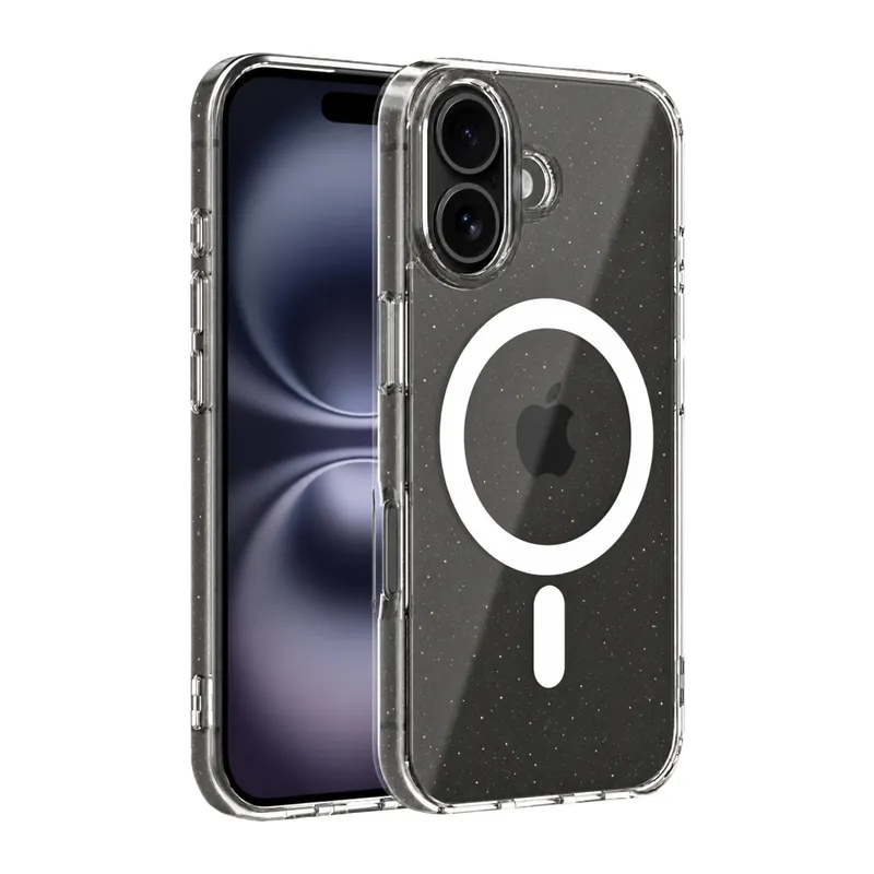 iPhone 16 Combo Simli Magsafe Kapak - Şeffaf