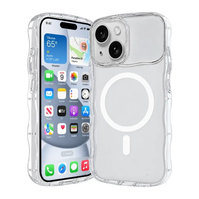 iPhone 14 Vev Full Airbag Magsafe Kapak - Şeffaf