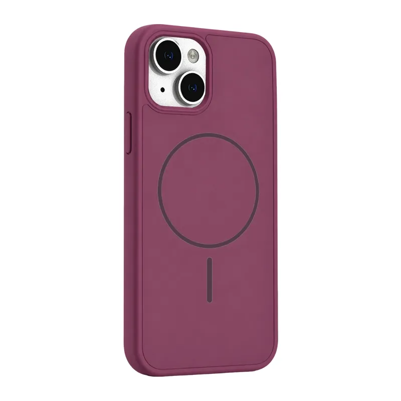iPhone 14 Azus Magsafe Kapak - Bordo