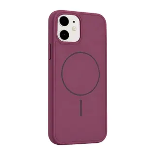 iPhone 11 Azus Magsafe Kapak - Bordo