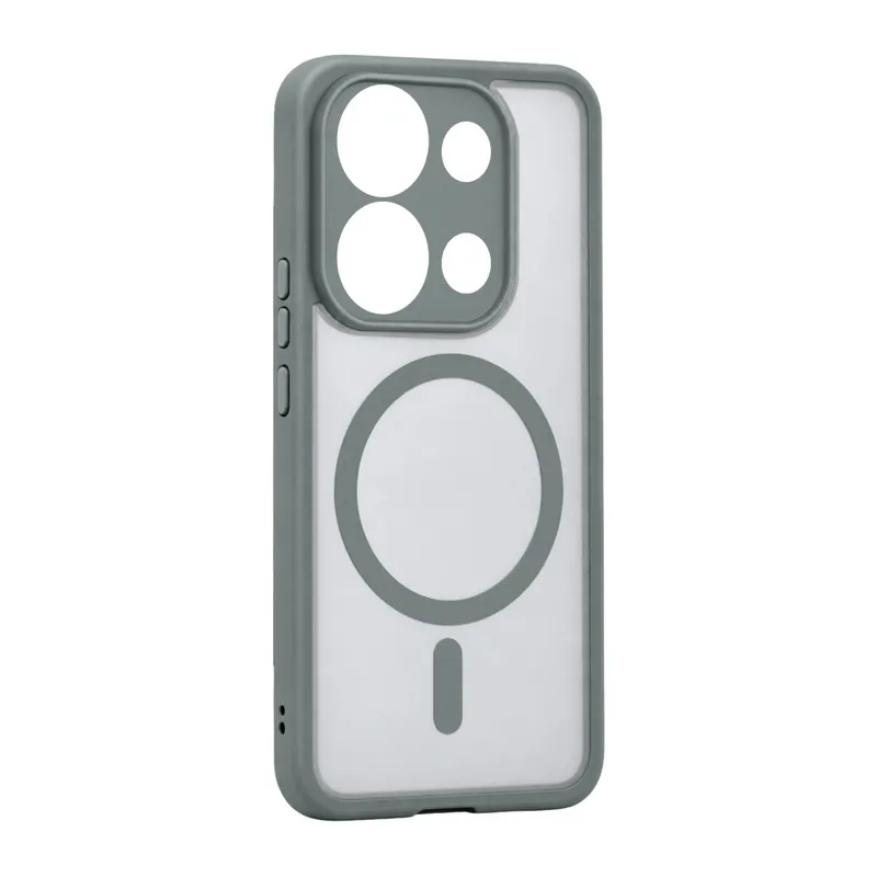 Redmi Note 13 4G Loji Magsafe Kapak - Gri