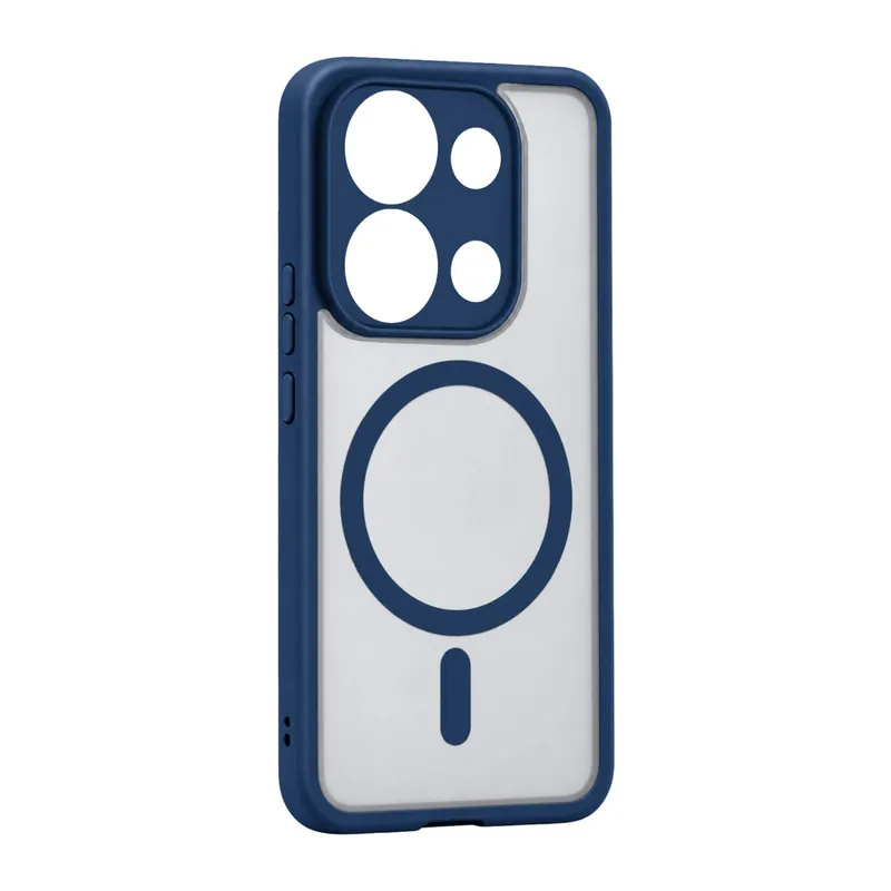 Redmi Note 13 4G Loji Magsafe Kapak - Mavi