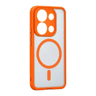 Redmi Note 13 4G Loji Magsafe Kapak - Turuncu
