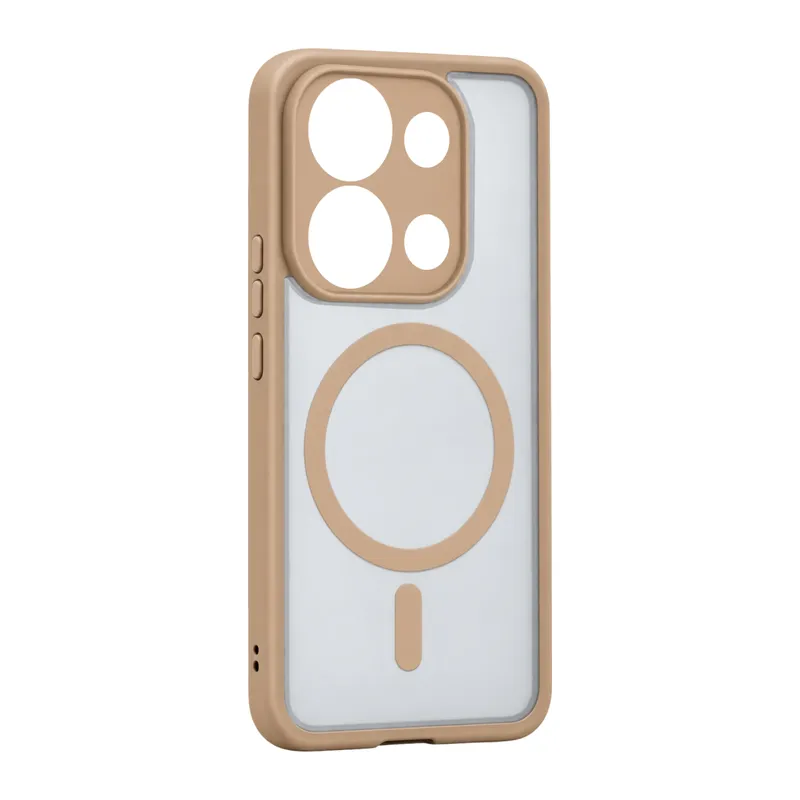 Redmi Note 13 Pro 4G Loji Magsafe Kapak - Çöl Titanyum