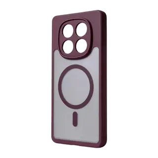 Redmi Note 14 Pro 4G Loji Magsafe Kapak - Bordo